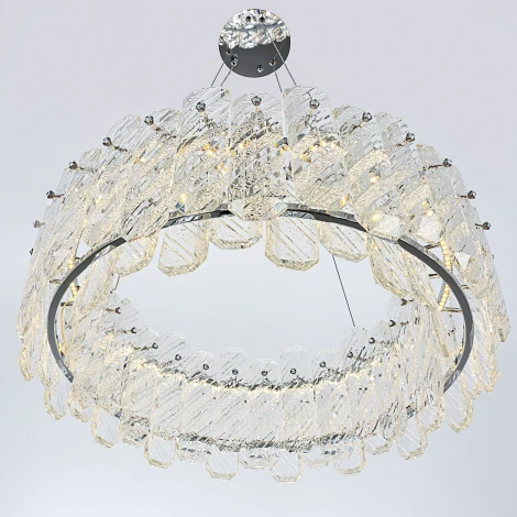 Подвесная люстра светодиодная хрустальная с регулировкой цветовой температуры Modelux MODELUX ML.350.600 CR