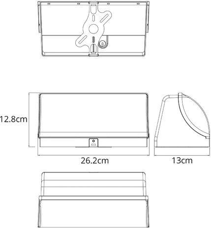 Настенный уличный светильник Arte Lamp Ferro A2920AL-1BK (LED, 220V, IP65)