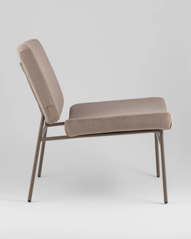 Кресло Stool Group Эбигейл велюр бежевый, каркас бежево-серый УТ000041982