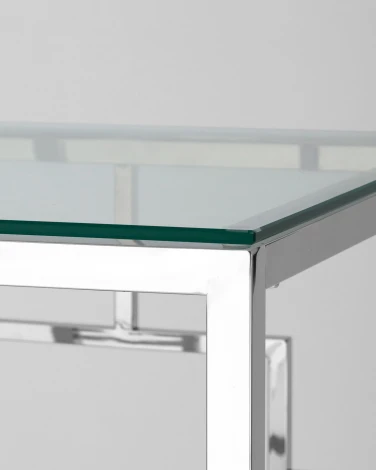 Журнальный столик Stool Group 55*55 БРУКЛИН серебро УТ000001492