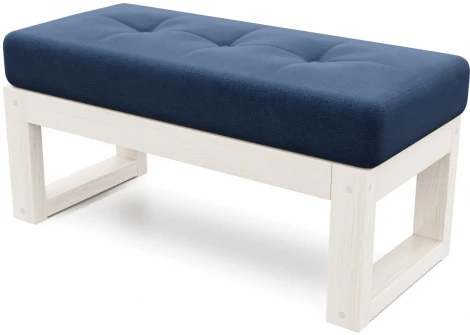 Банкетка Arsko Амбер беленый дуб синий велюр