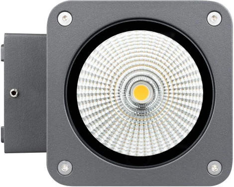 Светильник LGD-EVO-WALL-TWIN-S100x100-2x12W Warm3000 (GR, 44 deg, 230V) (Arlight, IP54 Металл) 046195