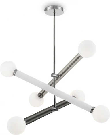 Потолочная люстра на штанге Freya Cross FR5381PL-06CH (220V, шарики)