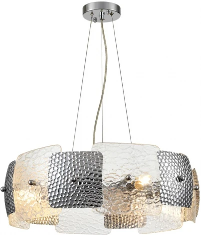 Подвесной светильник Lumion Liberti 6588/6 хром/тонированное стекло, металл/стекло E14 6*40W 220V (на тросе, круглые)