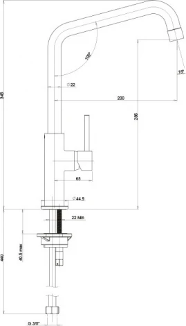 Смеситель Paini IXA IXA1572SKM для кухонной мойки