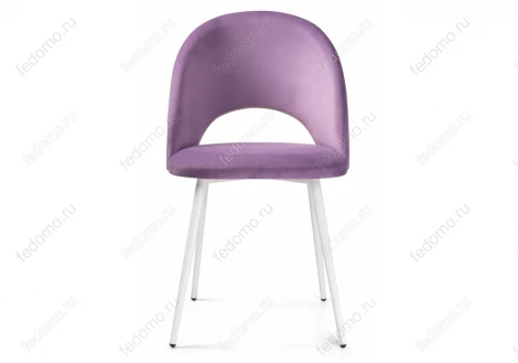 Стул Woodville на металлокаркасе Ирре сиреневый / белый глянец 464200