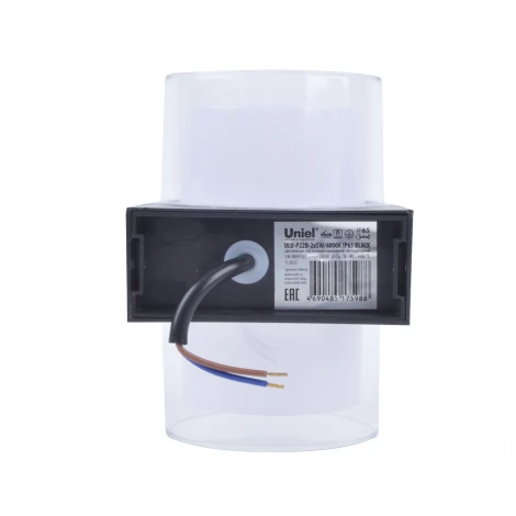 Настенный уличный светильник 4000K Uniel ULU-P22B-2x5W/4000K IP65 BLACK