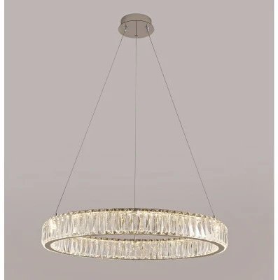 Подвесной светодиодный светильник Newport 8240 8240N/60 chrome (220V, на тросе, кольцо)