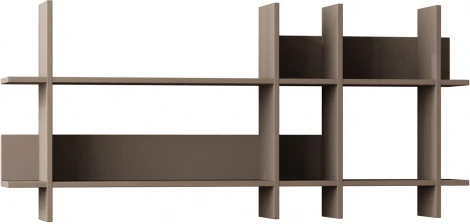 Полка Прямая BEADS BOOKCASE (Дерево/Бежевый) LEVE