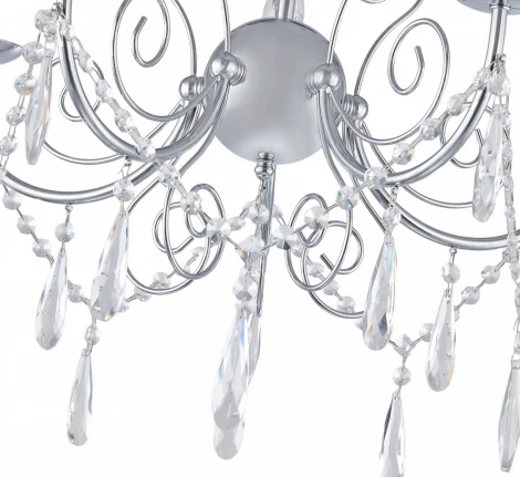 Подвесная люстра Arte Milano AM345620 345620/5 CR (220V, подвески, на цепи, подсвечник, свеча)