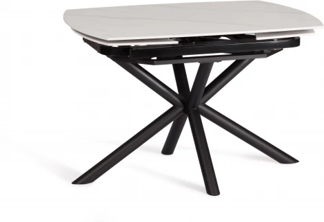 Стол обеденный Winston/Винстон Tetchair (Керамика,Металл/Белый,Черный) арт.21856