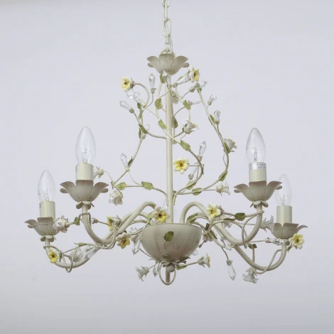 Подвесная люстра Abrasax SD0991/5 (220V, на цепи, свеча, цветы)