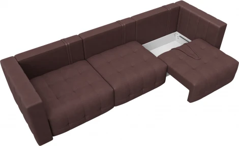 Диван прямой Лига-052 НПБ Лонг Лига Диванов (Замша) арт.128792