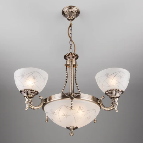 Подвесная люстра Eurosvet 60006 60006/6 античная бронза