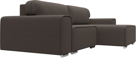 Диван угловой Лига-029 правый угол (Коричневый/Рогожка) Лига Диванов арт.121931