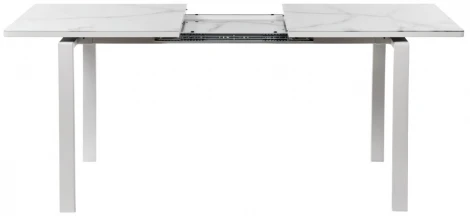 Стол Areal раскладной 140-180х80х75 белый мрамор с белыми ножками Bradex Home RF 0413
