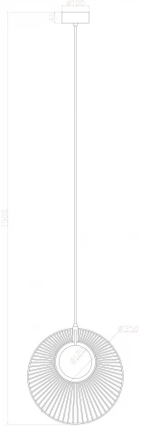 Подвесной светильник Arte Lamp Layla A2808SP-1BK (LED, 220V, на проводе, круглые)