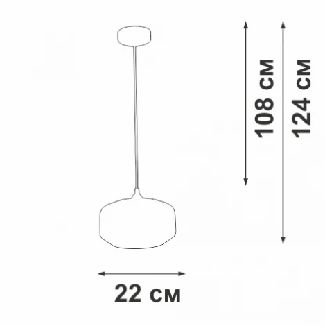 Подвесной светильник Vitaluce V2559-8/1S
