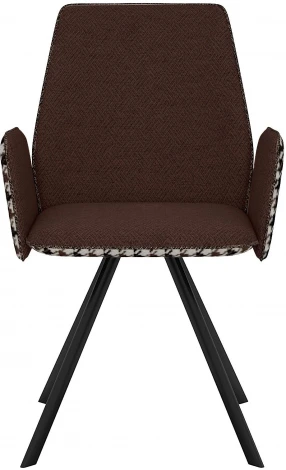 Стул DikLine 293 поворотный SB3/A2 шоколад, ножки черные арт.00-00076728