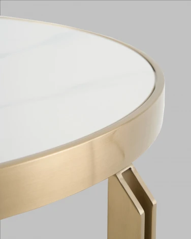 Журнальный столик Калисто 90*90 см светлая и темная керамика Stool Group арт.УТ000041502