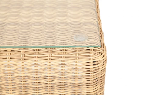 Столик журнальный из искусственного ротанга, цвет соломенный 4SIS Кон Панна YH-S4517W-1