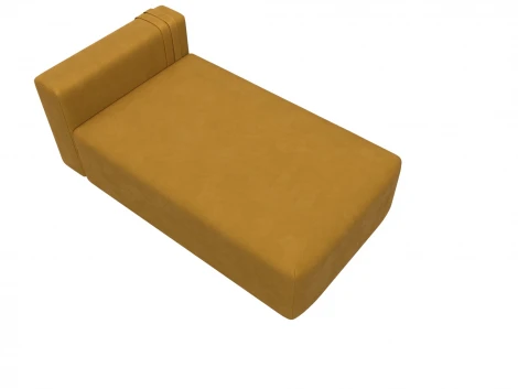 Модуль канапе Лига-060 НПБ (ЛДСП,Брус,Фанера,Велюр/Желтый) Лига Диванов 129564