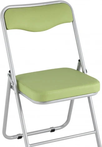 Складной стул Stool Group Джонни экокожа салатовый каркас металлик УТ000035367