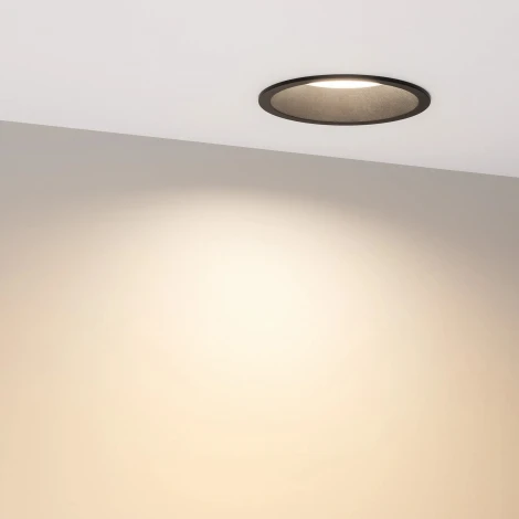 Светильник встроенный MS-BREEZE-BUILT-R104-12W Warm3000 (BK, 85 deg, 230V) (Arlight, IP20 Металл) 036621(1)