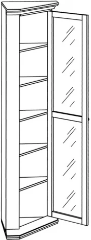 Шкаф угловой ОГОГО 330636