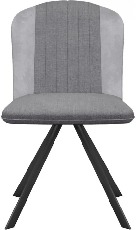 Стул DikLine 299 поворотный NS10 GREY/C50 светло-серый, ножки черные арт.00-00074695