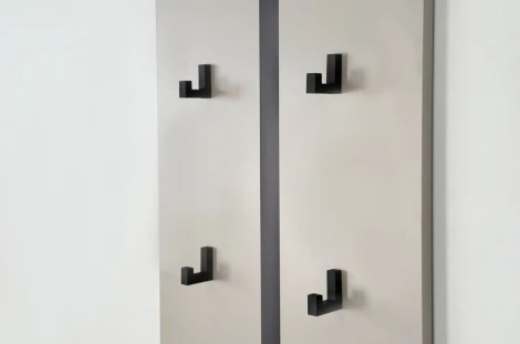 Вешалка 2 Мерси Mebelson (ЛДСП,Пластик,Дерево/Бежевый) арт.177194,3367