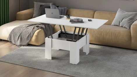 Стол-трансформер СТЖ-006 Hesby ЛДСП/Белый арт.HSBC_NF-00003439000057767