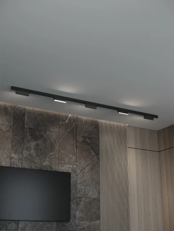 Трековая система в сборе магнитная накладная 48V 60W Hesby Lighting ElDeko HSBL_kompl_E004_NI3B4K