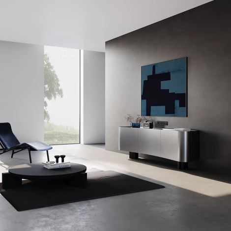 Рамка на 5 постов (черный, стекло) Voltum S70 VLS110508