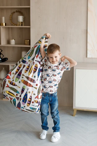 Детское кресло мешок Dreambag Рыбки L (Классический) 5609101