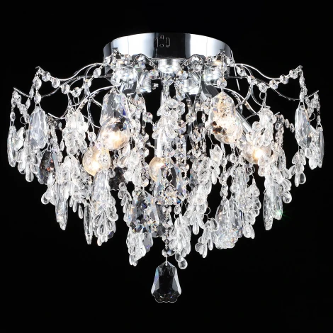 Потолочная люстра хрустальная Reluce 27620-0.3-5+5 CH+CLARE