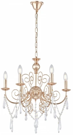 Подвесная люстра Arte Milano AM345620 345620/6 FGD (220V, подвески, на цепи, подсвечник, свеча)