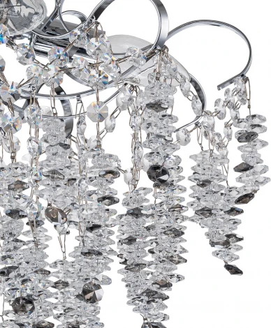 Потолочная люстра Escada Sardena 2106/5P Светильник на штанге 5х40Вт E14, металл/хрусталь, хром/прозрачный (220V)