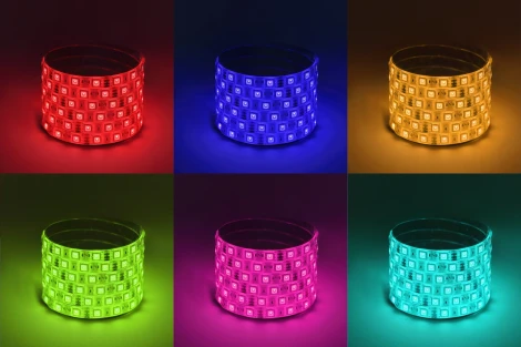 Светодиодная лента 12V 5м RGB ЭРА KU-5050AD-60D-RGB