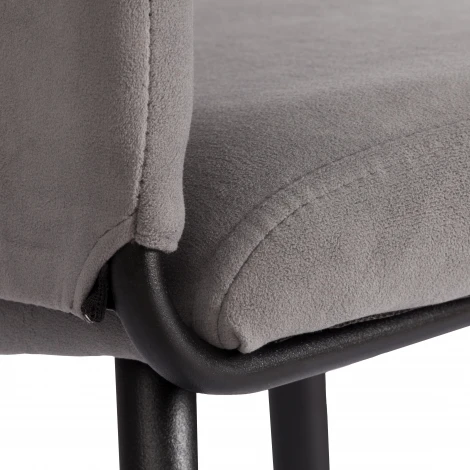 Стул обеденный Monte Carlo Tetchair (Флок/Серый,Черный) арт.24794