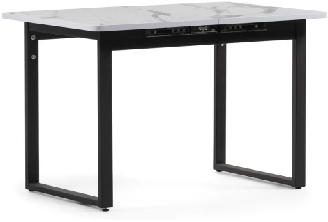 Стол деревянный Кэрин белый / черный 464909 Woodville