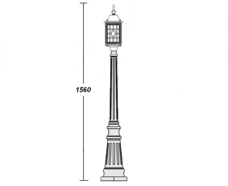 Наземный фонарь Oasis Light 64811S Bl