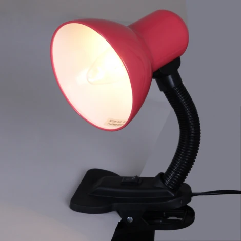 Офисная настольная лампа на прищепке Reluce 00108-0.7-01 PINK