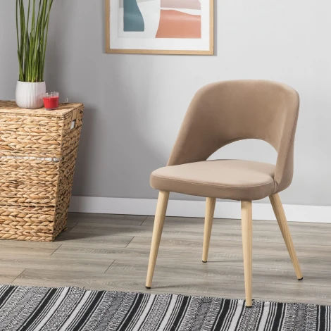 Стул Lars Diag beige/нат.дуб R-Home арт.410120131h_Diagbeige_н.дуб