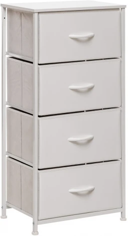 Комод Линкс 4 ящ., Каркас Белый, ящики Белые Leset