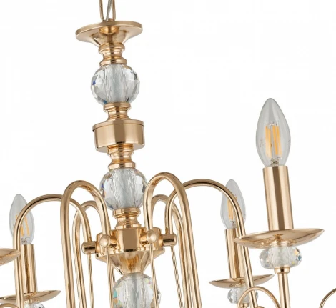 Подвесная люстра Arte Milano AM346109 346109/6 FGD (220V, подвески, на цепи, подсвечник, свеча)