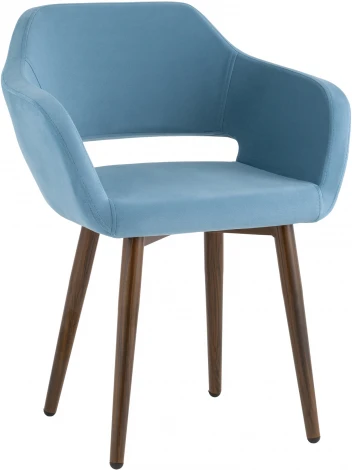 Стул с подлокотниками Stool Group Саймон велюр пыльно-голубой УТ000025165