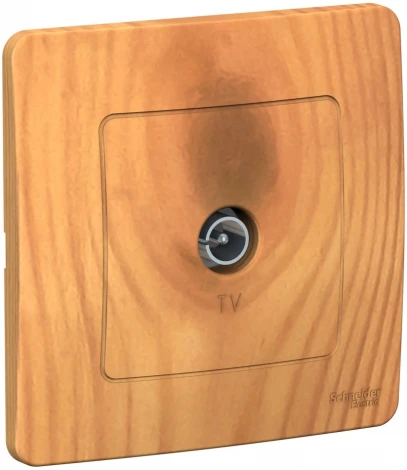 ТВ-розетка встраиваемая оконечная (ясень) Systeme Electric Blanca BLNTS000015