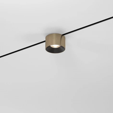 Трековый светильник магнитный Elektrostandard Mini Magnetic 85206/01 5W 3000K латунь/черный (LED, 24V)