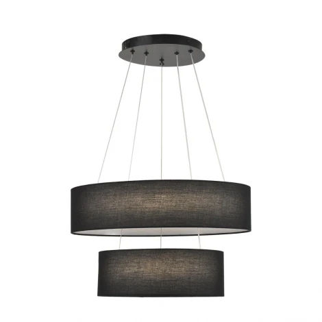 Люстра подвесная Lumion Sava 8373/55L черный, металл/текстиль/силикон LED 55W 3000/4000/6000K 220V